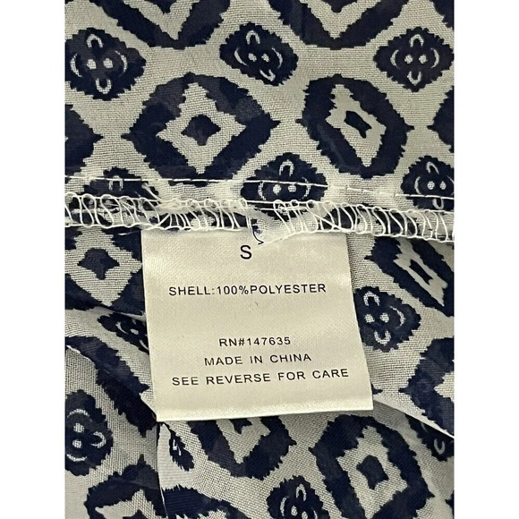 Romeo + Juliet Beach Pattern & Stripe Swim Cover S Boxy Oversized Sheer Boho - Picture 7 of 10